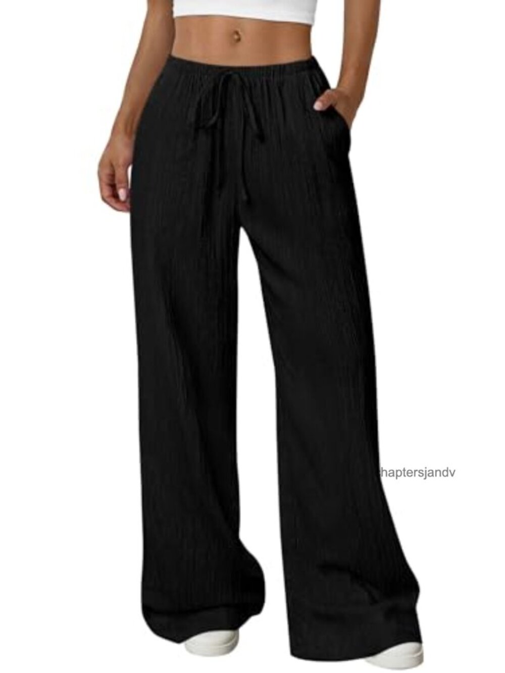 Women's High Waist Wide Leg Palazzo Pants Casual Trousers